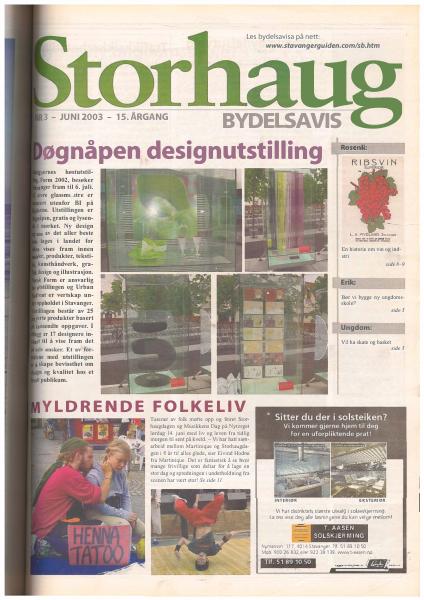 Forsiden til Nr. 3 · 2003
