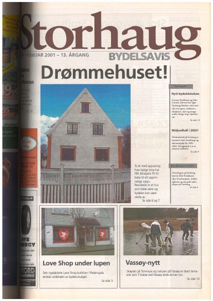 Forsiden til Nr. 1 · 2001