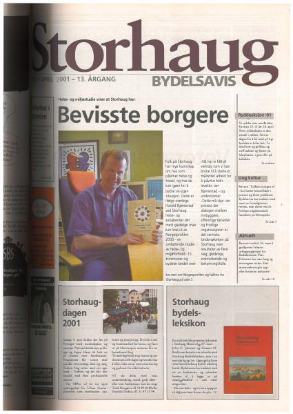 Forsiden til Nr. 2 · 2001