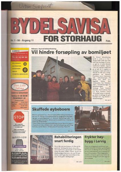 Forsiden til Nr. 1 · 1999