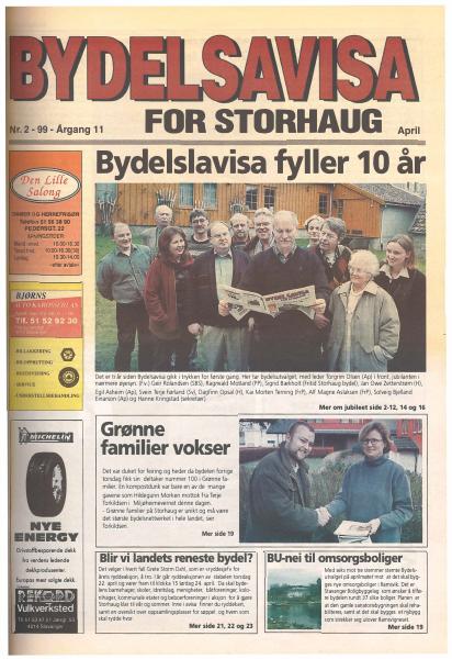 Forsiden til Nr. 2 · 1999