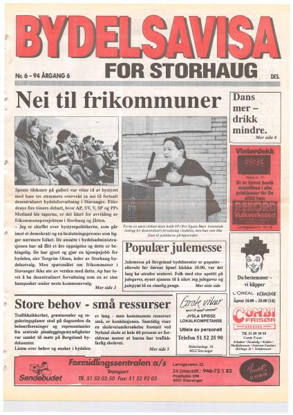 Forsiden til Nr. 6 · 1994