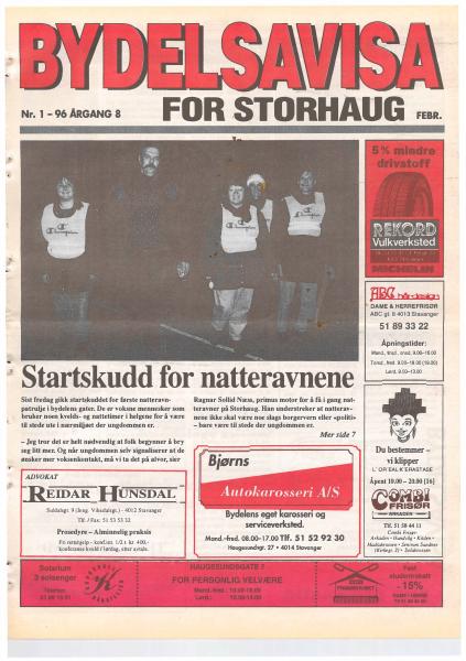 Forsiden til Nr. 1 · 1996