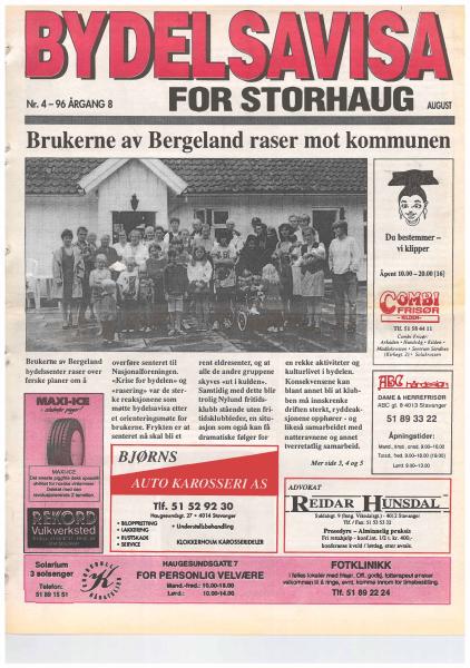 Forsiden til Nr. 4 · 1996
