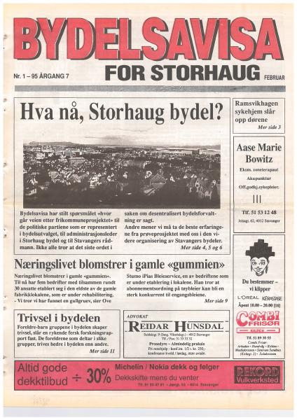 Forsiden til Nr. 1 · 1995
