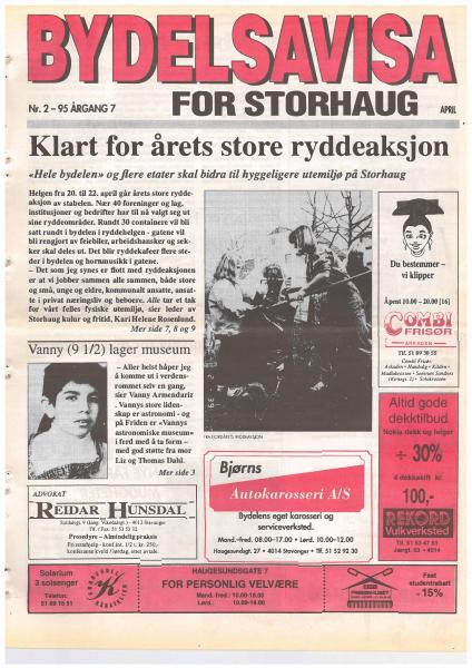 Forsiden til Nr. 2 · 1995