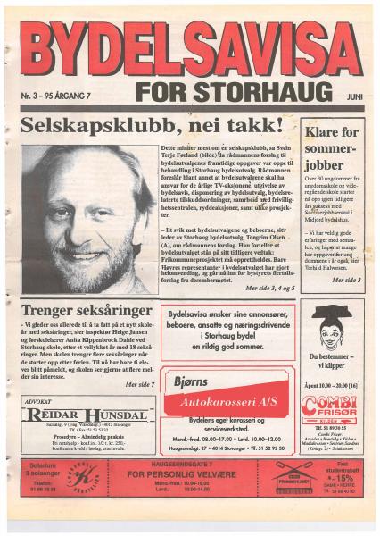 Forsiden til Nr. 3 · 1995