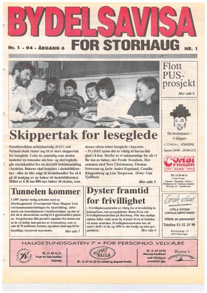 Forsiden til Nr. 1 · 1994