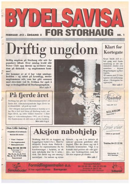 Forsiden til Nr. 1 · 1993
