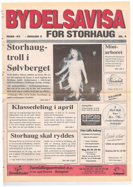 Forsiden til Nr. 2 · 1993