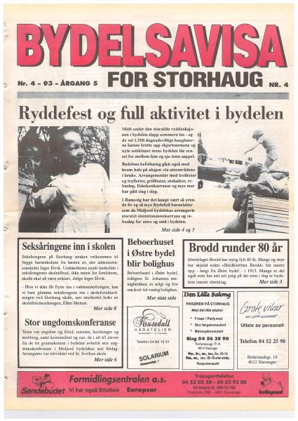 Forsiden til Nr. 4 · 1993