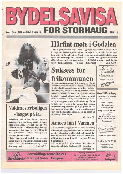 Forsiden til Nr. 5 · 1993