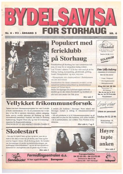 Forsiden til Nr. 6 · 1993