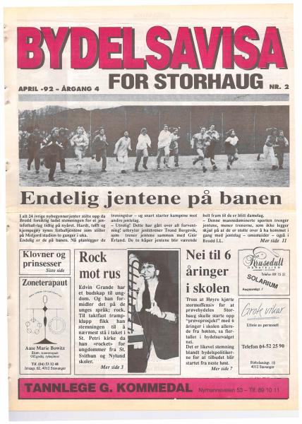 Forsiden til Nr. 2 · 1992