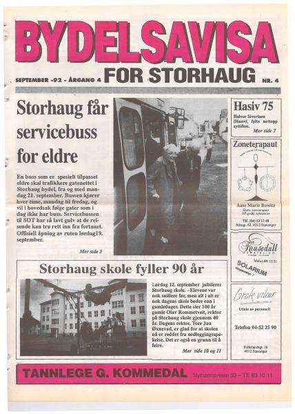 Forsiden til Nr. 4 · 1992