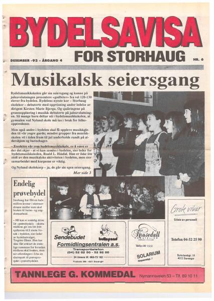 Forsiden til Nr. 6 · 1992