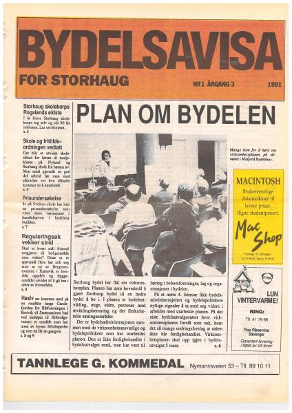 Forsiden til Nr. 1 · 1991
