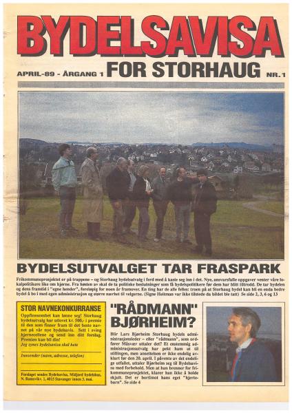 Forsiden til Nr. 1 · 1989