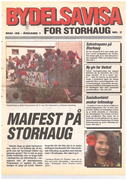 Forsiden til Nr. 2 · 1989