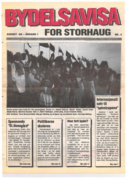 Forsiden til Nr. 4 · 1989