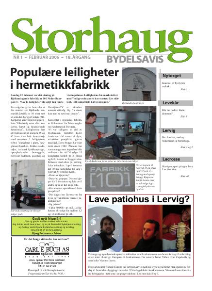 Forsiden til Nr. 1 · 2006