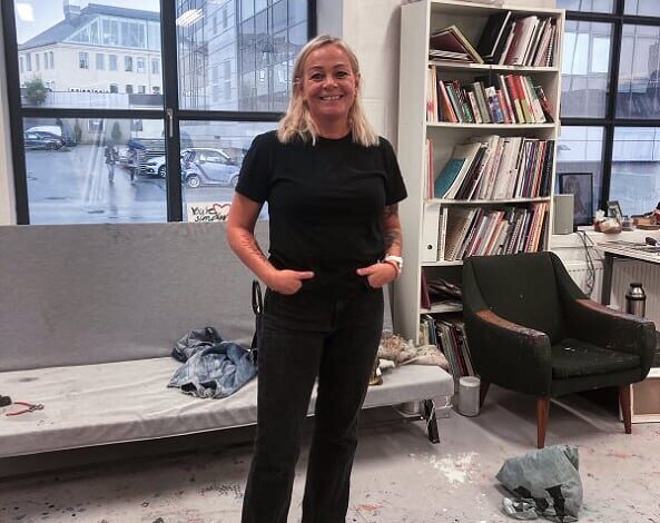 Natasja flyttet inn i atelierhuset på TOU i 2014. Foto: Stian Robberstad.