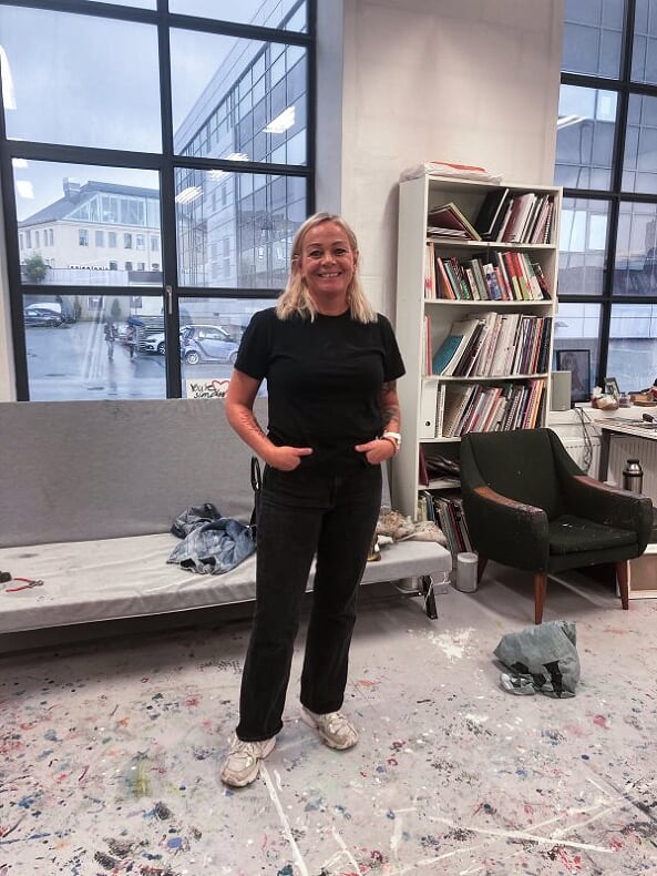 Natasja flyttet inn i atelierhuset på TOU i 2014. Foto: Stian Robberstad.